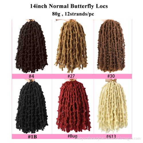 Long Goddess Locs Faux Distressed Butterfly Locs braids for african hair New Faux locs Soft dread locks